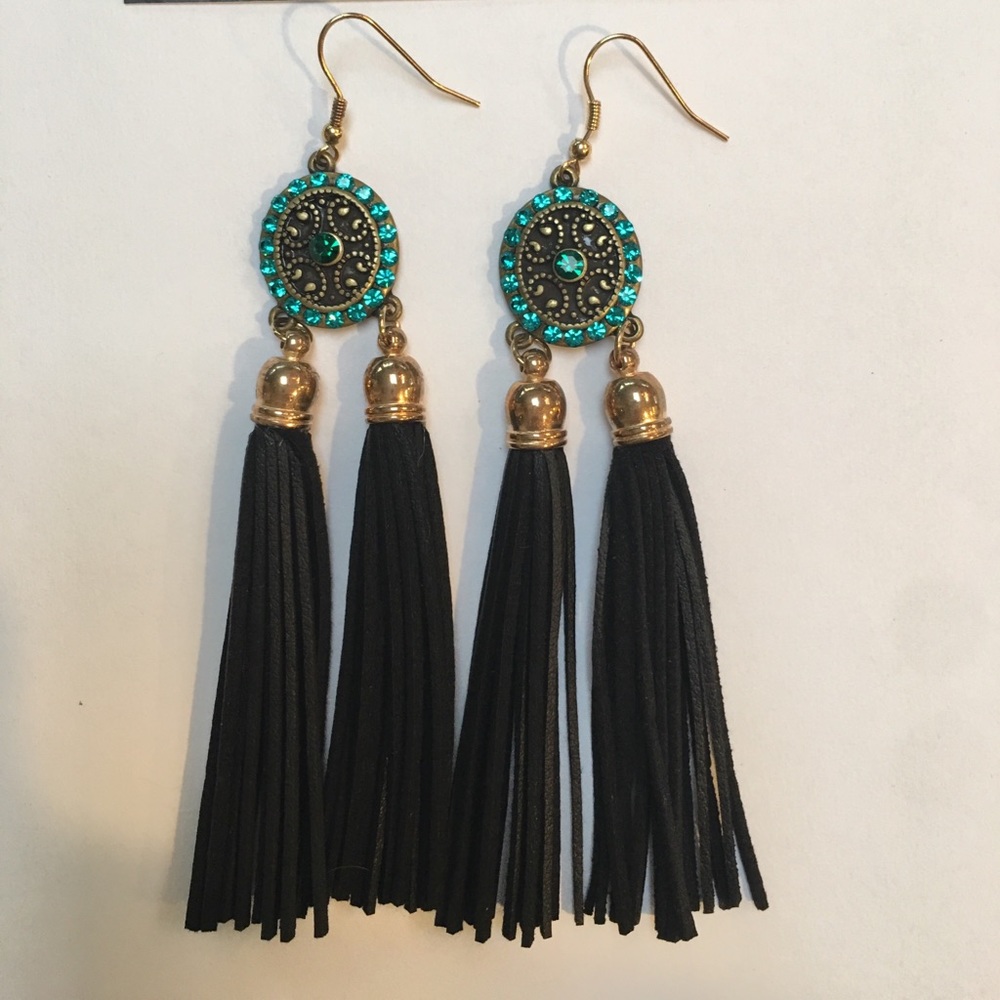 Tassel Gem Earrings